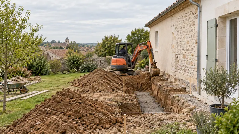 Terrasser pour une extension