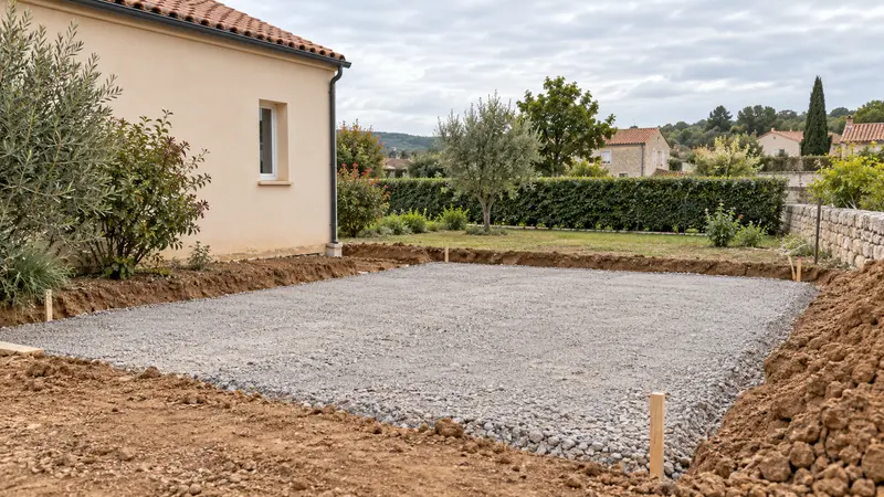 Terrasser pour un garage
